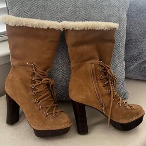 Calvin Klein "Keona" Suede Boots
